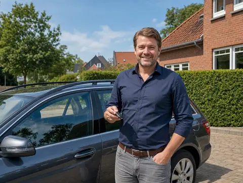 Verkäufer aus Lohmar mit dem verkauften Fahrzeug