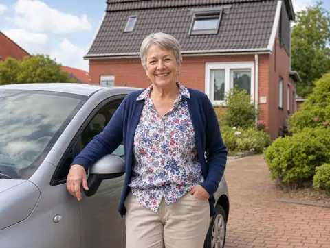 Verkäufer aus Ruppichteroth mit dem verkauften Fahrzeug