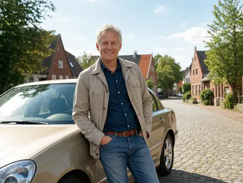 Verkäufer aus Niederkassel mit dem verkauften Fahrzeug